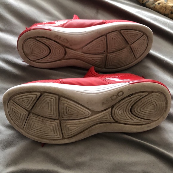 Aldo Love and Respect size 8.5 red slip on sneakers - Picture 2 of 3